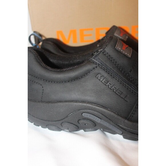 MERRELL MEN'S JUNGLE MOC LEATHER CT WORK SHOE SNEAKERS BLACK 9 NIB $135 - Picture 4 of 6